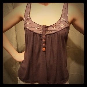Free People Top w/Draped Back Detail sz XS